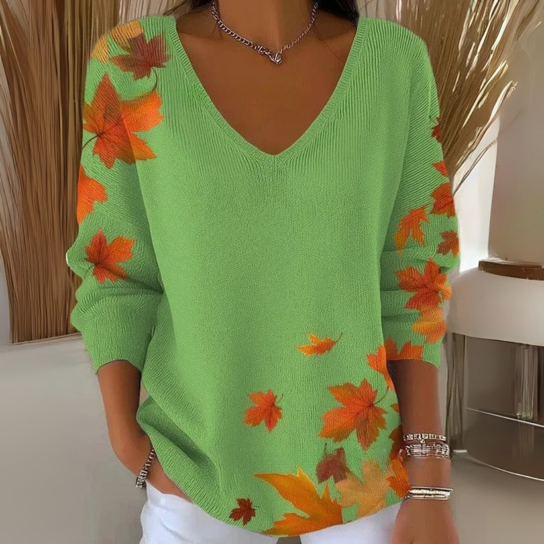 Pull Femme Col V en Maille Douce