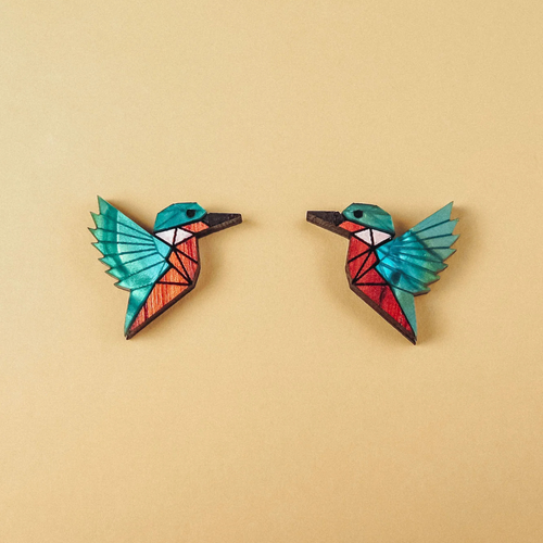Ohrringe „Eisvogel“