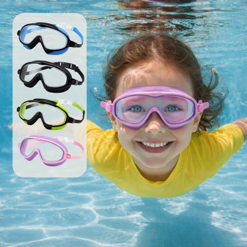Lunettes de natation enfants à clip facile et anti-buée