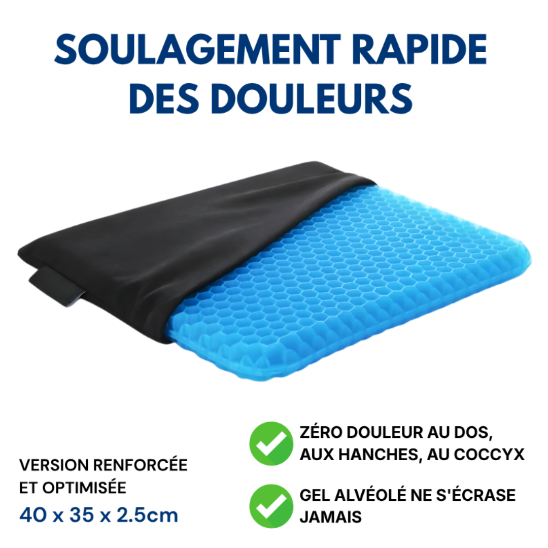 Coussin en Gel Anti-Douleur pour Dos et Hanches