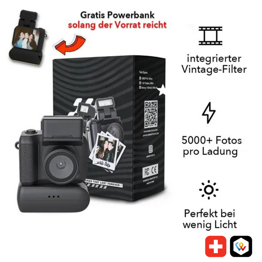 Digitale Retro-Kamera im VHS-Look – Für nostalgische Momente