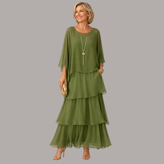 Elegantes und bequemes, fließendes langes Kleid für Damen
