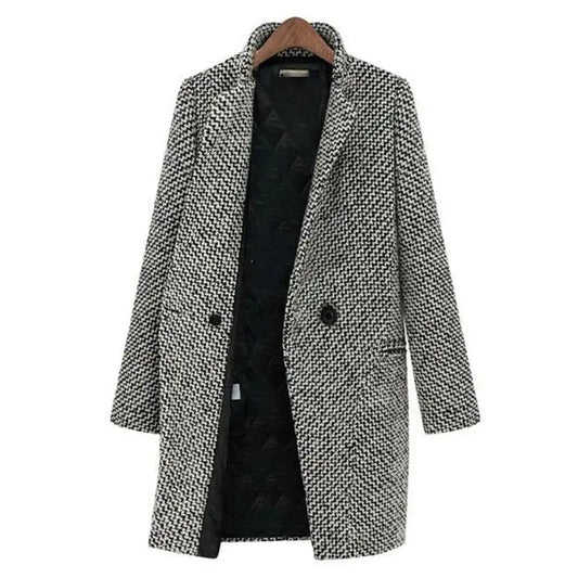 Manteau long femme en laine