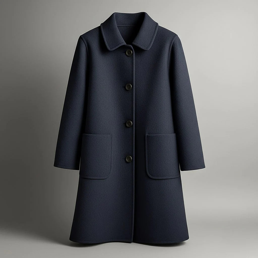 Manteau long en laine élégant