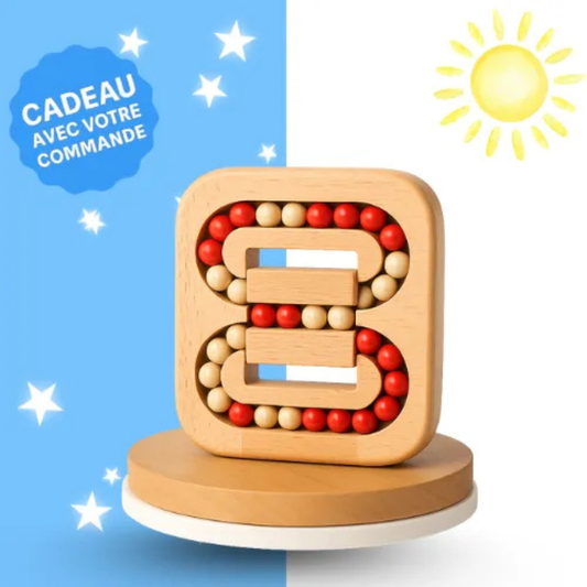 Casse-tête à billes en bois