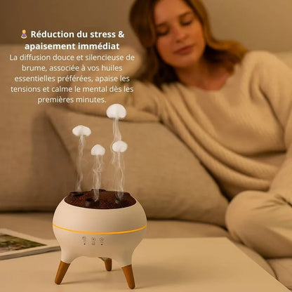 Diffuseur d'Huiles Essentielles à Effet Brume Apaisante