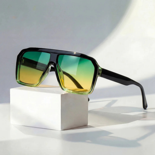 Retro-Pilotenbrille mit UV400-Schutz und Farbverlauf