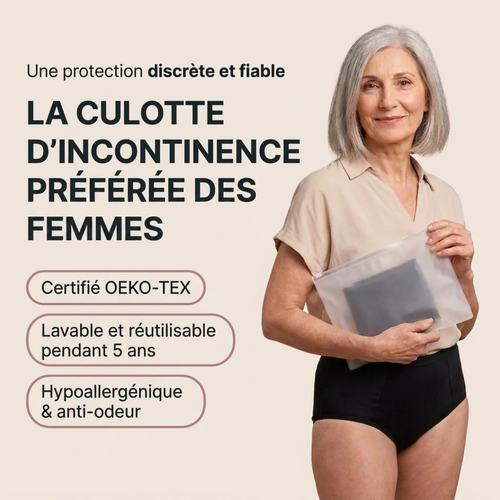 Absorbierende Damenhose mit hoher Taille