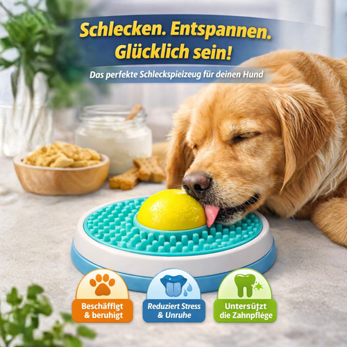 Bol de léchage apaisant pour chien et chat