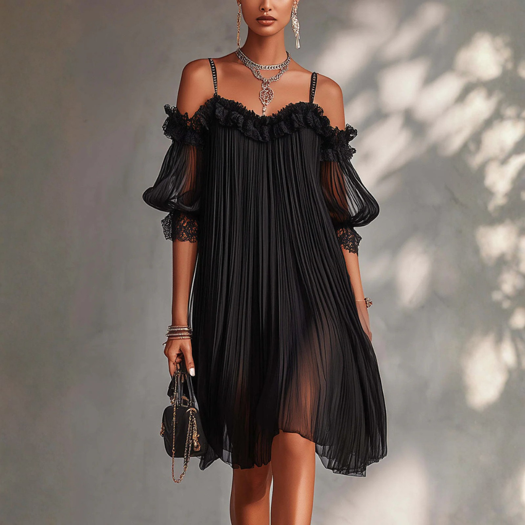 Robe Longue Élégante Femme en Mousseline