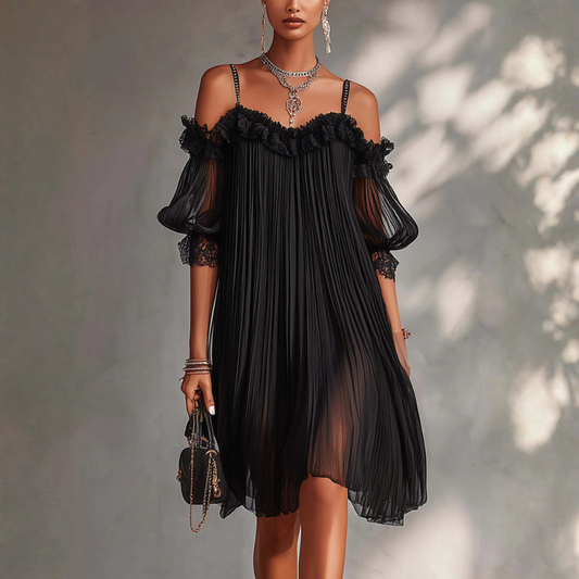 Robe Longue Élégante Femme en Mousseline