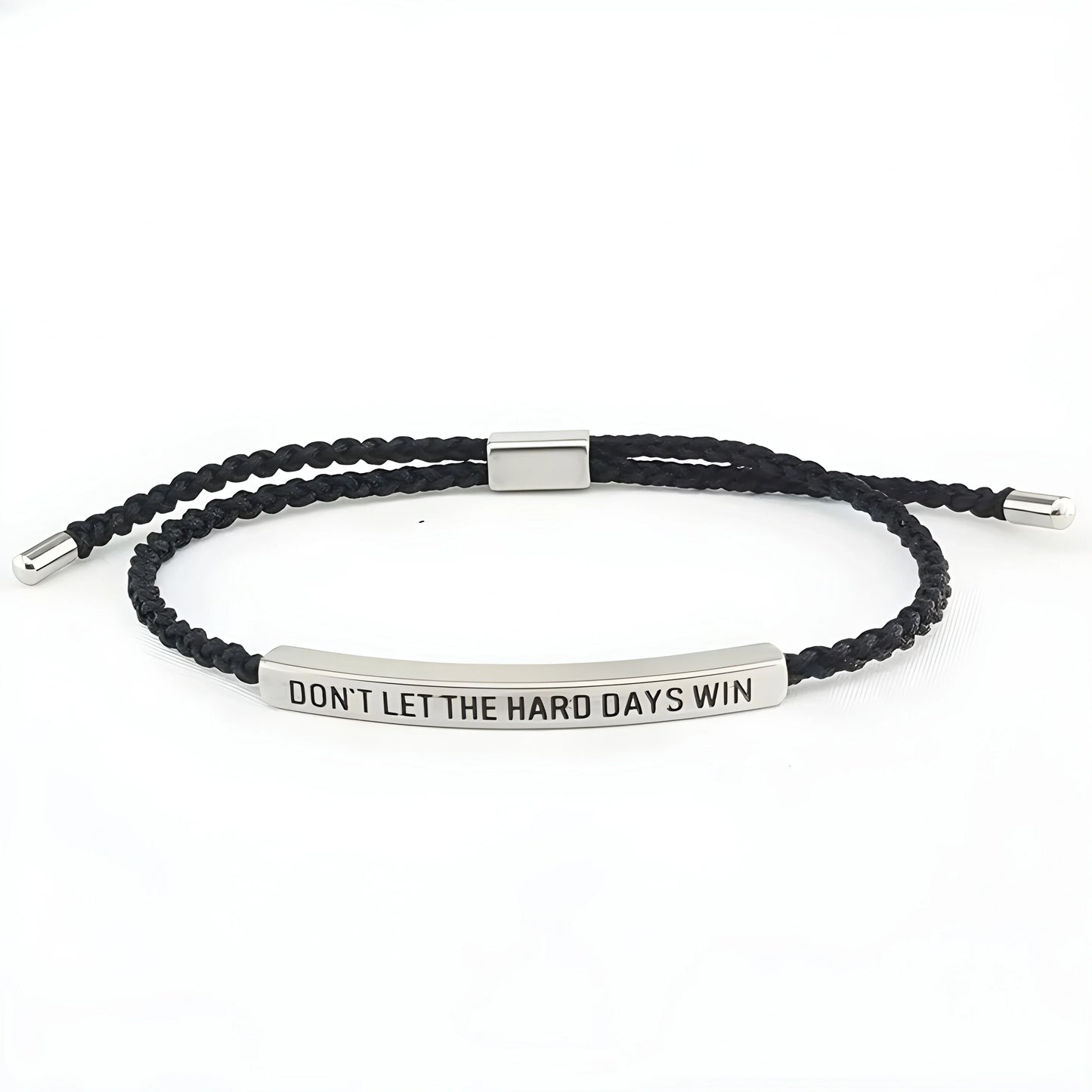 Bracelet de motivation en corde tressée