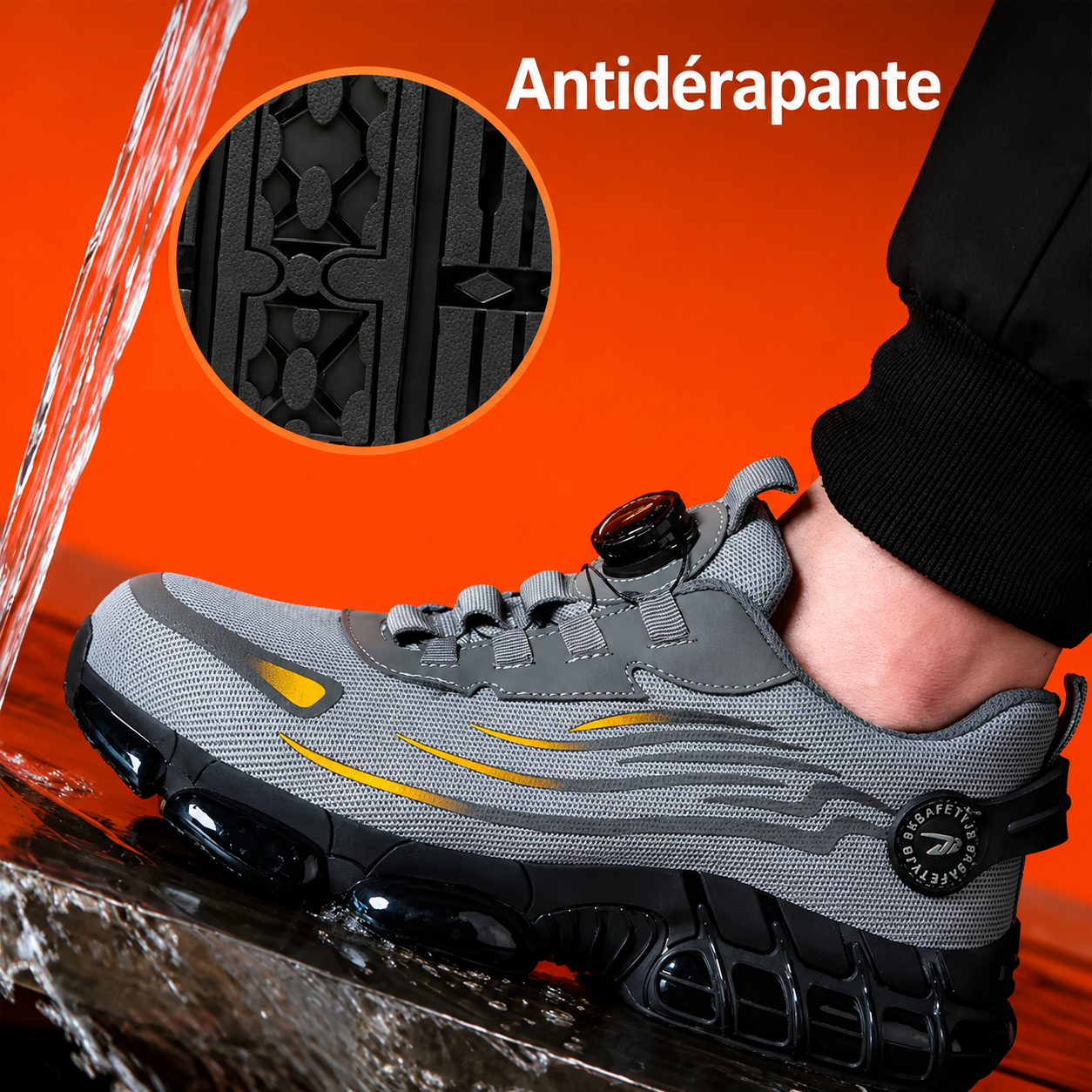 Verstärkte, rutschfeste Sicherheitsschuhe