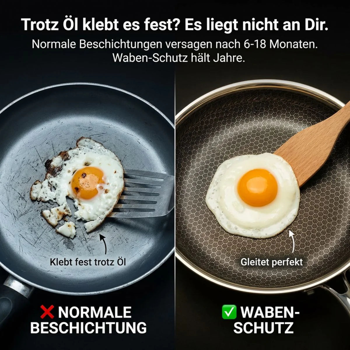 Poêle en acier alvéolé 28 cm sans PFAS