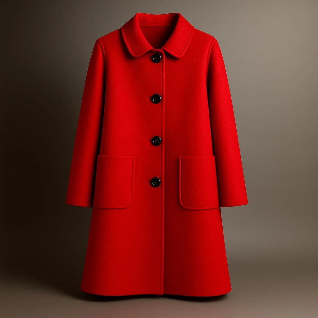 Manteau long en laine élégant