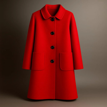 Manteau long en laine élégant