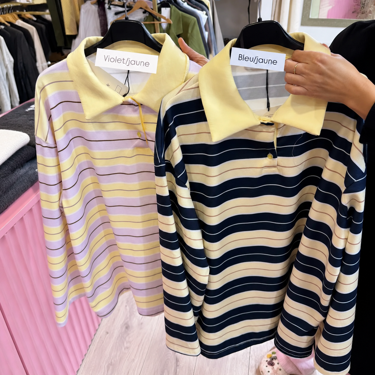 Oversize-Pullover mit Streifenmuster für Damen