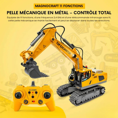 Engin de chantier télécommandé réaliste