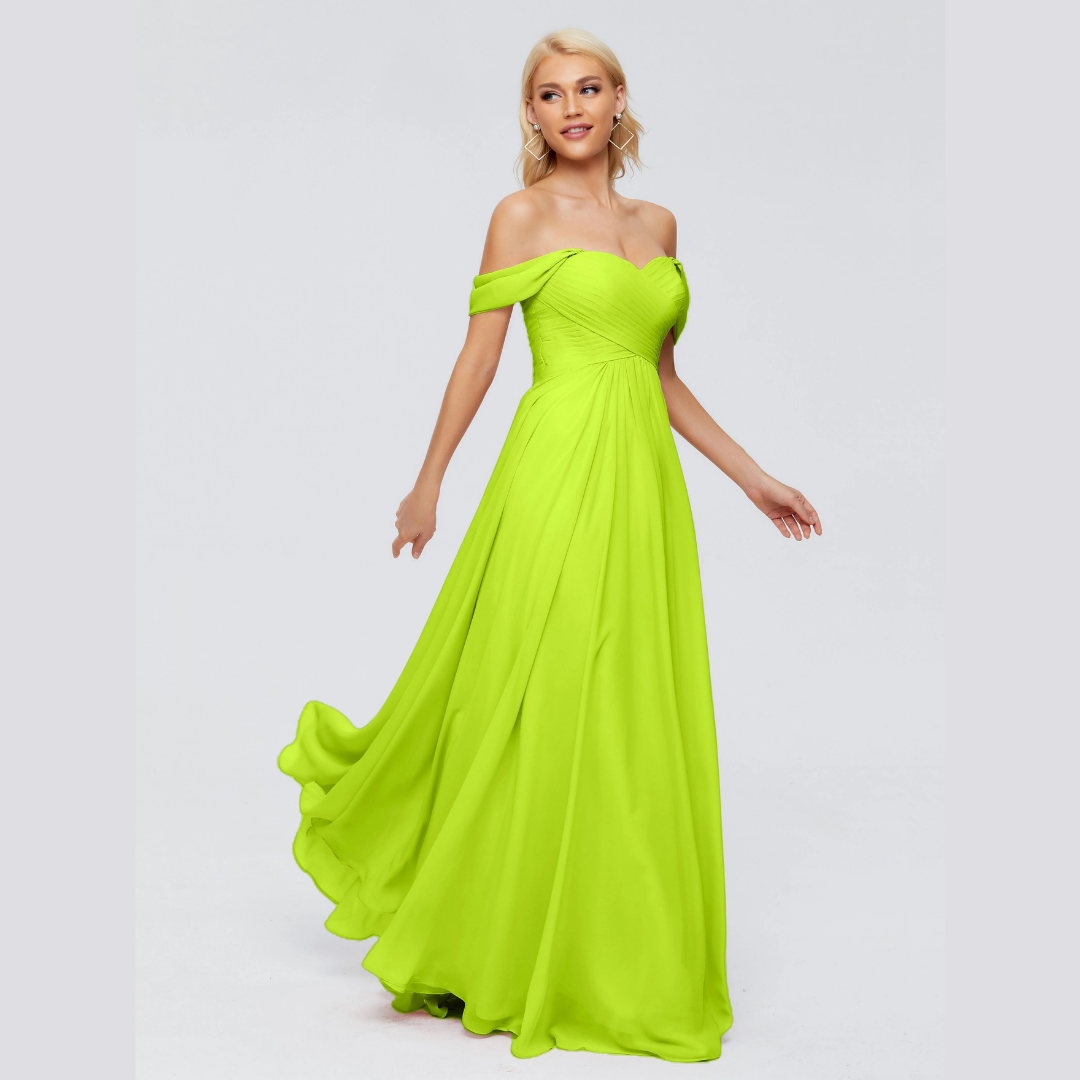 Robe de Demoiselle d'Honneur Élégante à Bretelles