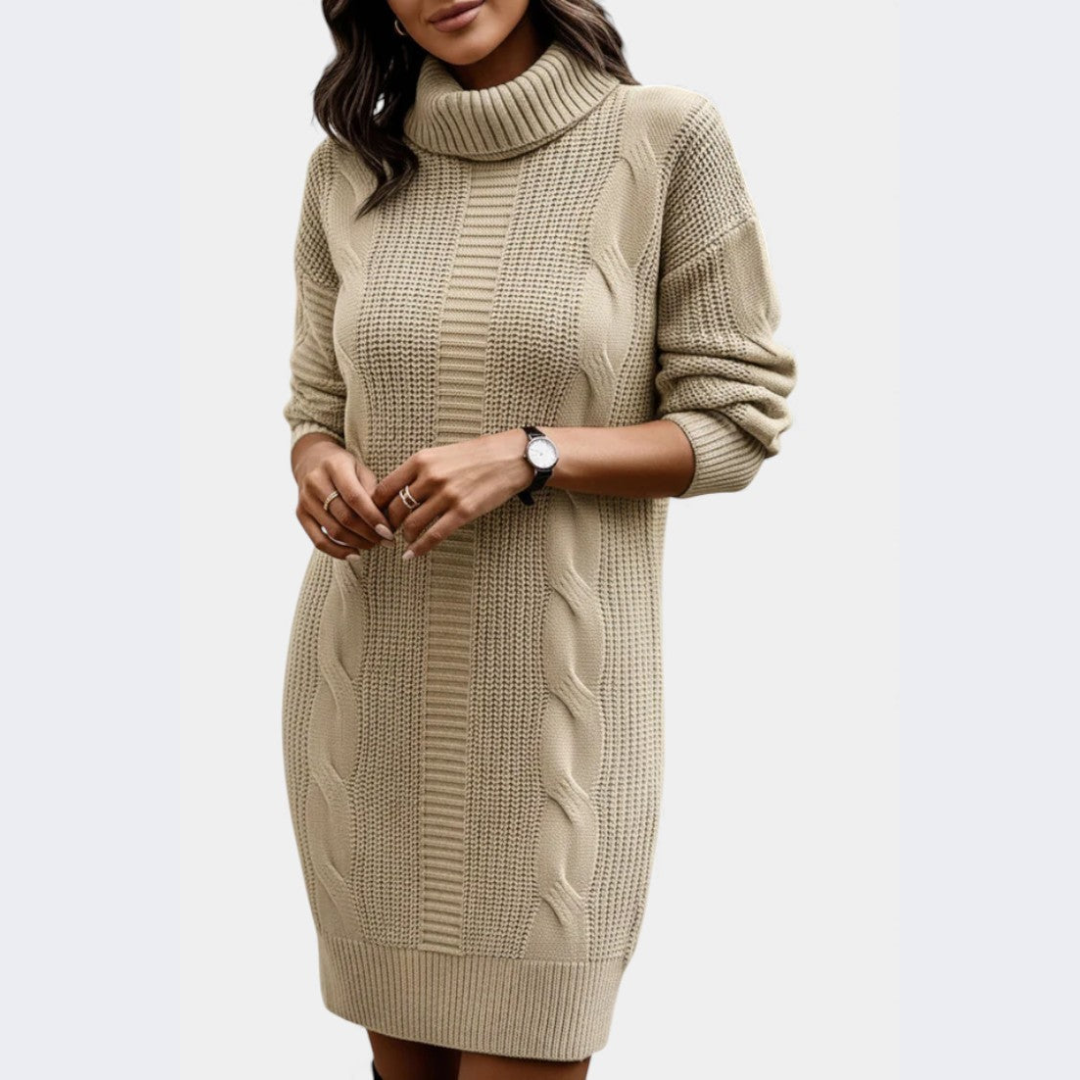 Strickkleid mit Rollkragen