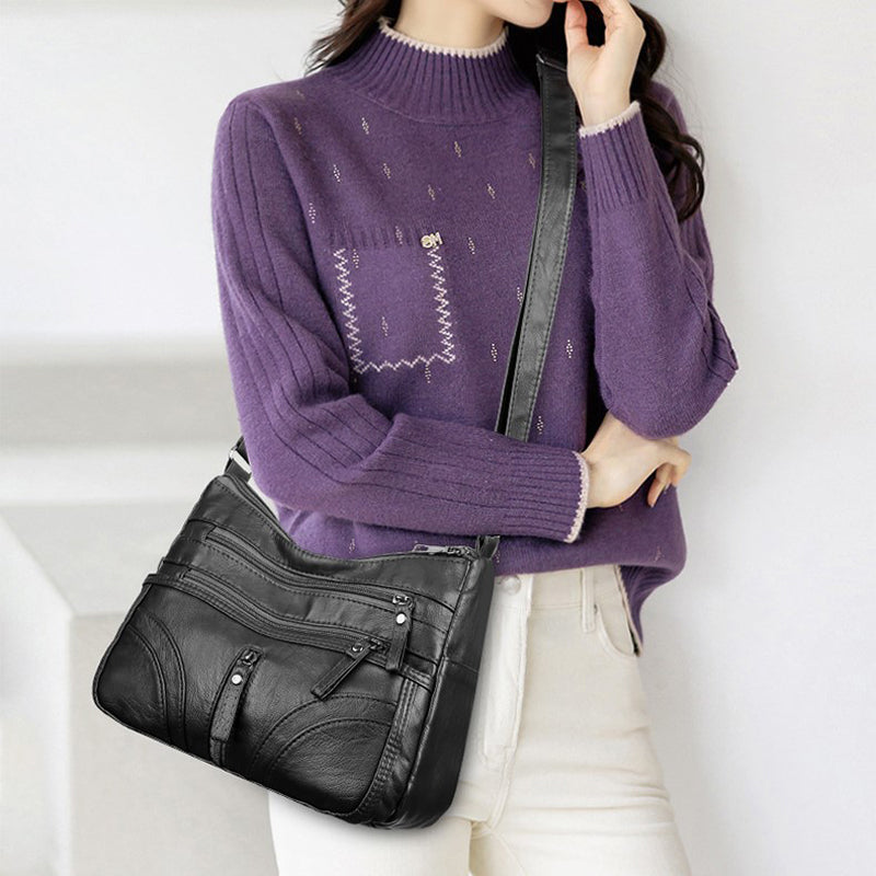 Vintage-Handtasche mit mehreren Fächern