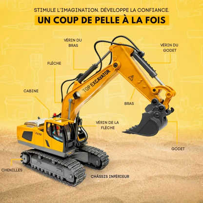 Engin de chantier télécommandé réaliste