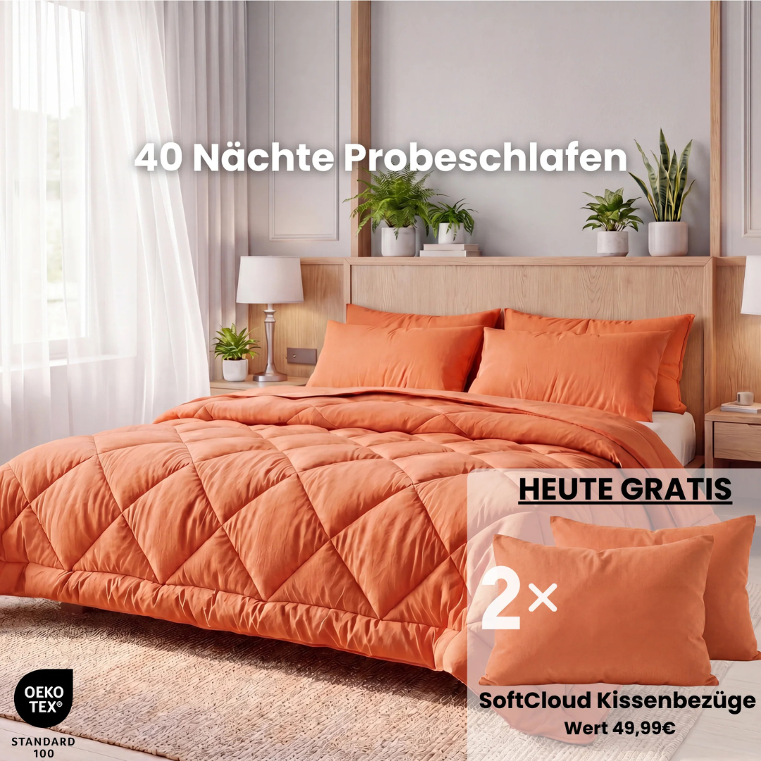 Leichte und atmungsaktive 2-in-1-Bettdecke ohne Bettlaken