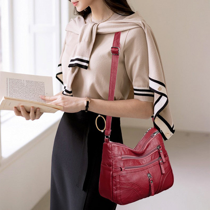 Vintage-Handtasche mit mehreren Fächern