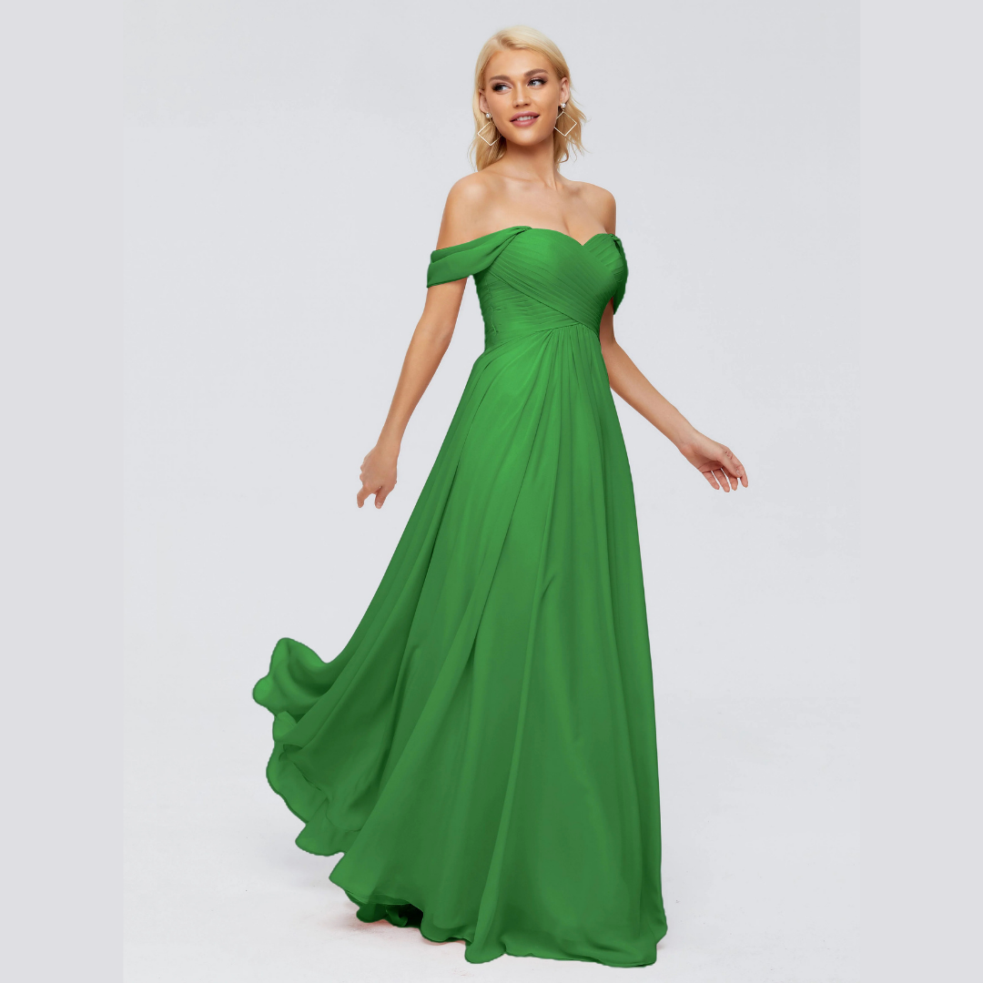 Robe de Demoiselle d'Honneur Élégante à Bretelles