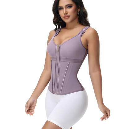 Corset en latex avec fermeture éclair