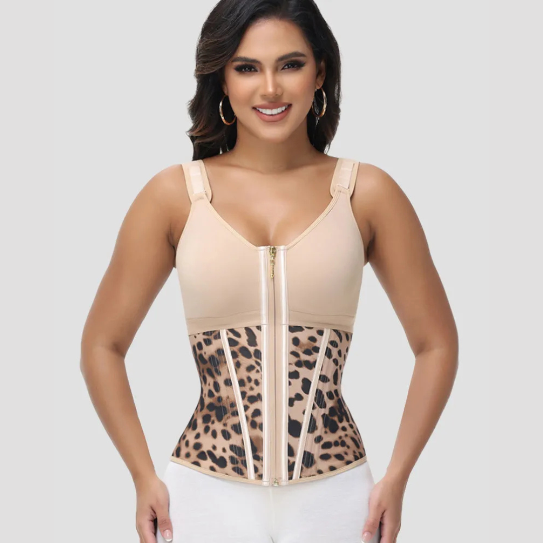 Corset en latex avec fermeture éclair