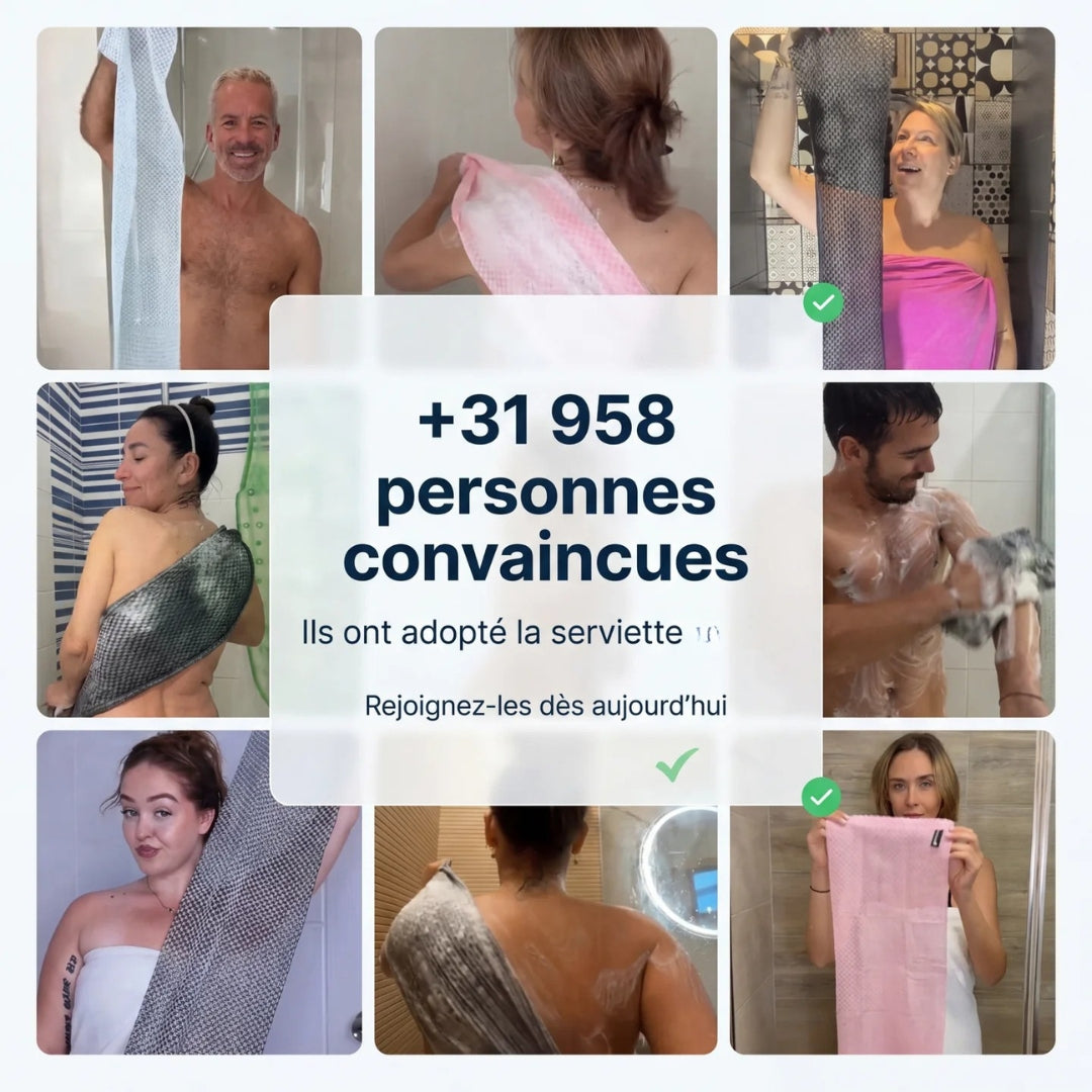 Peeling-Handtuch gegen raue Haut für ein glattes Hautgefühl