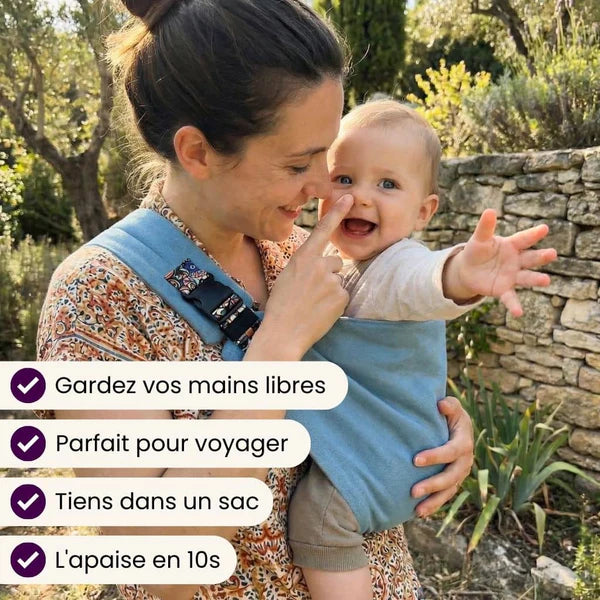 Porte-bébé bandoulière ergonomique léger et confortable