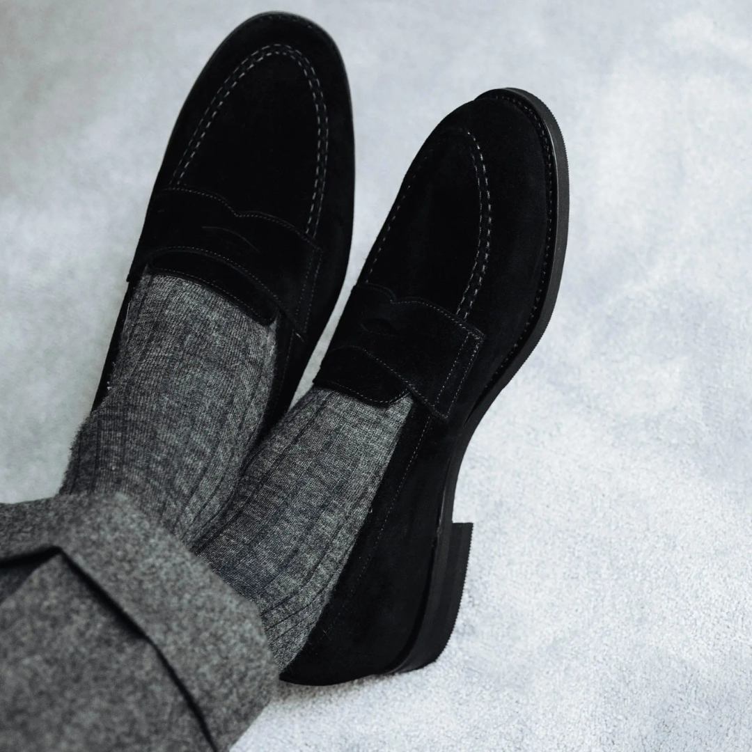 Elegante Herren-Leder-Mokassins