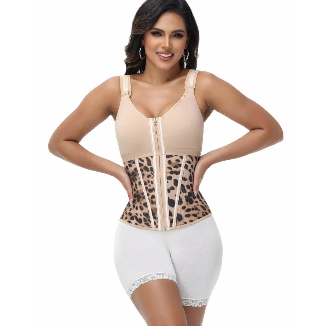 Corset en latex avec fermeture éclair