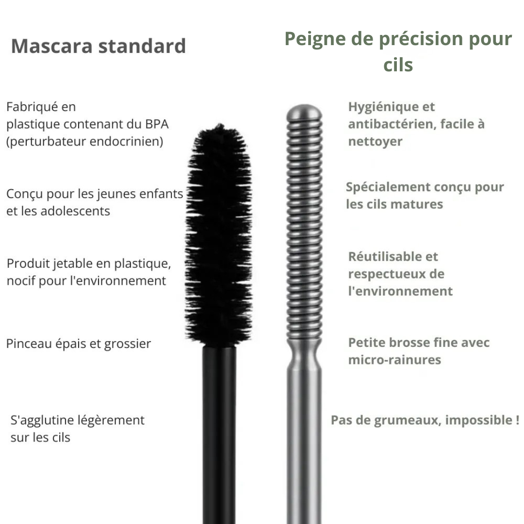 Peigne de précision pour cils