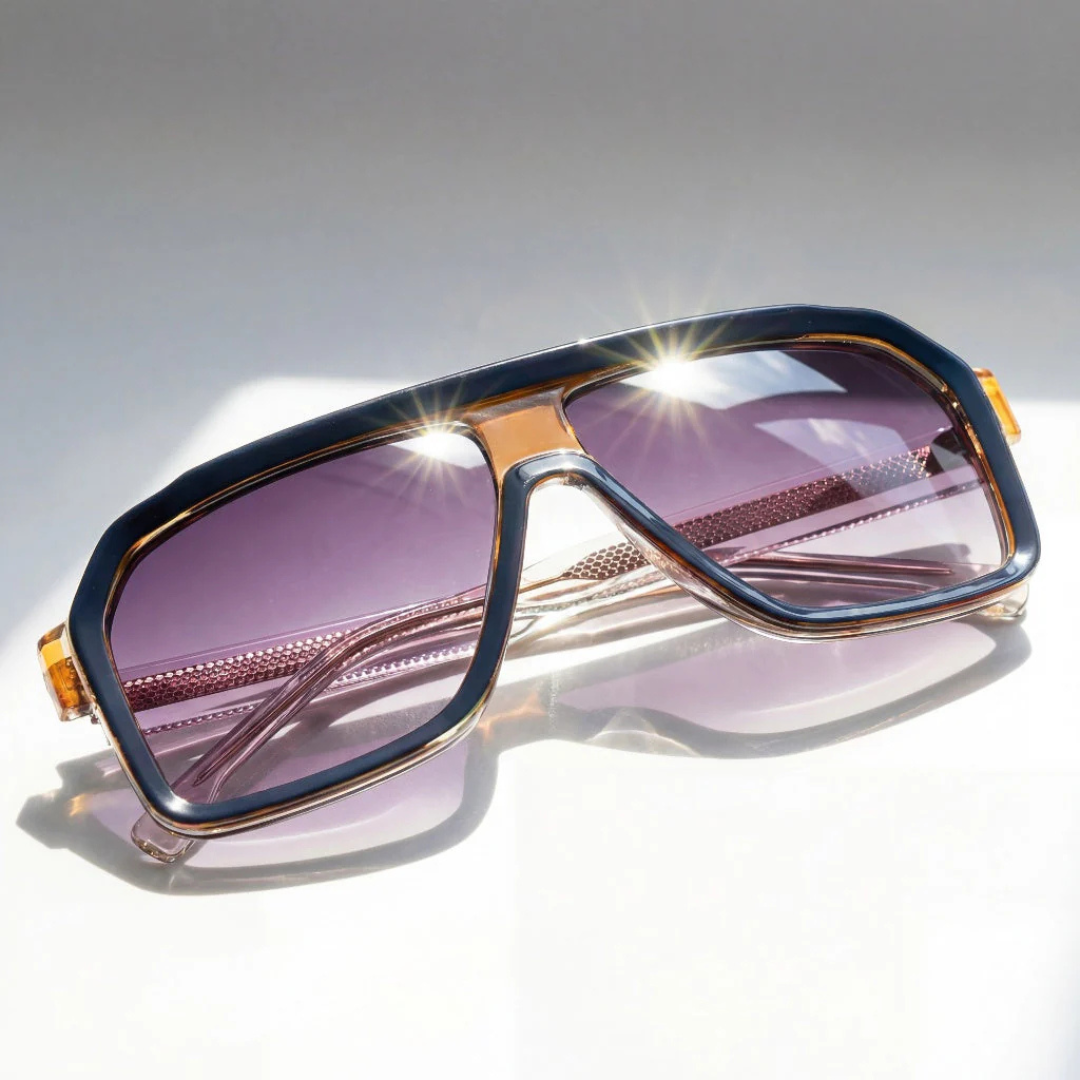 Retro-Pilotenbrille mit UV400-Schutz und Farbverlauf