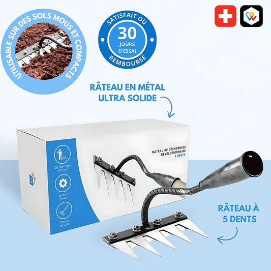 Râteau de Désherbage Manuel en Acier Haute Précision