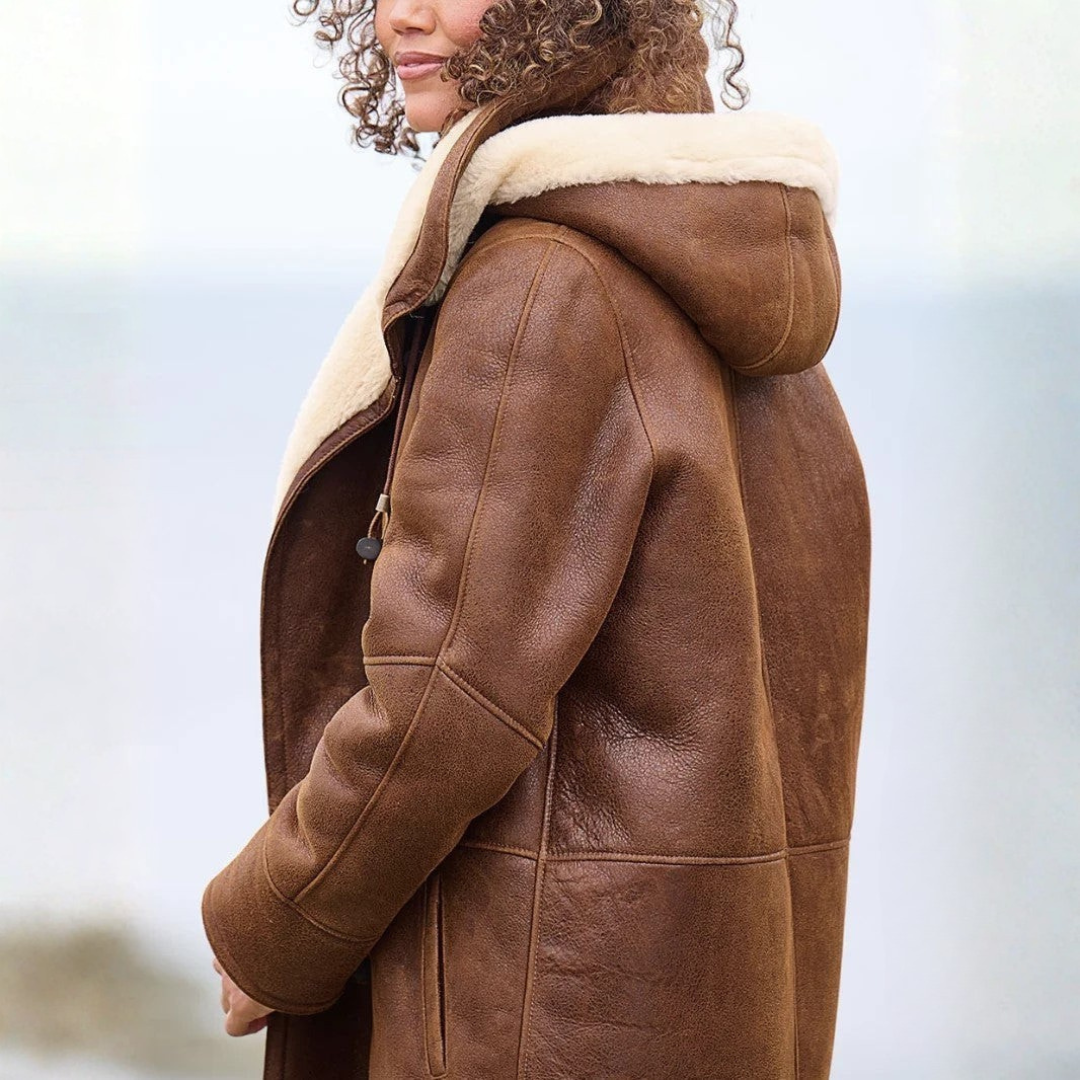 Manteau d’Hiver Long Doublé Chaud et Élégant