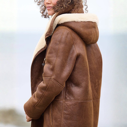 Manteau d’Hiver Long Doublé Chaud et Élégant