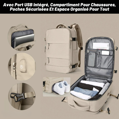 Erweiterbare Reisetasche für das Handgepäck