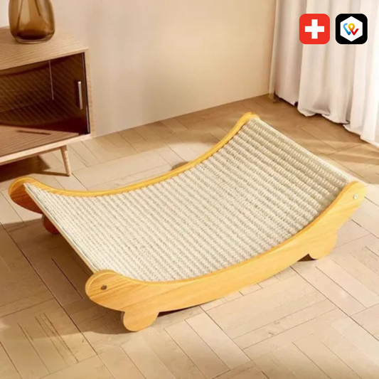 Kratzlounge aus Holz & Sisal