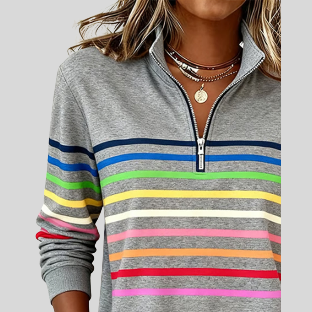 Lässiger Pullover Komfort und farbenfroher Stil