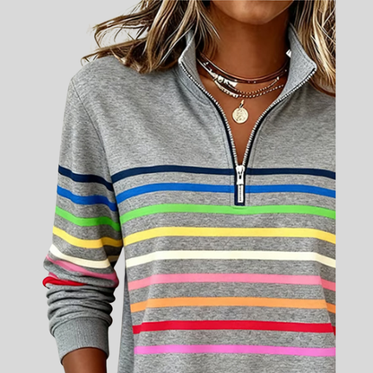 Lässiger Pullover Komfort und farbenfroher Stil