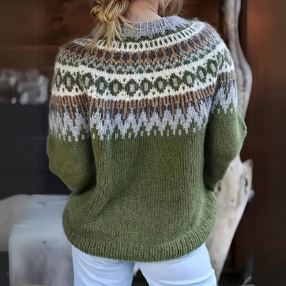 Warmer Pullover mit Wintermotiv