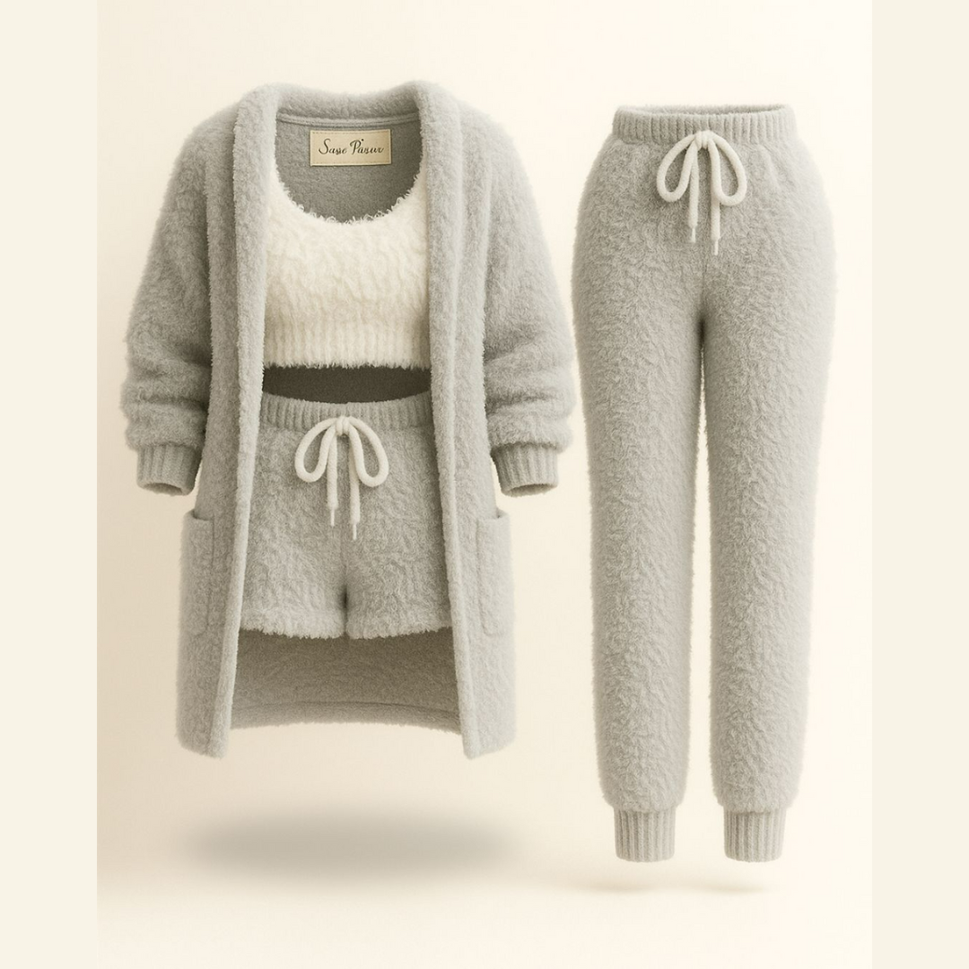 Kuscheliger Pyjama aus Strick