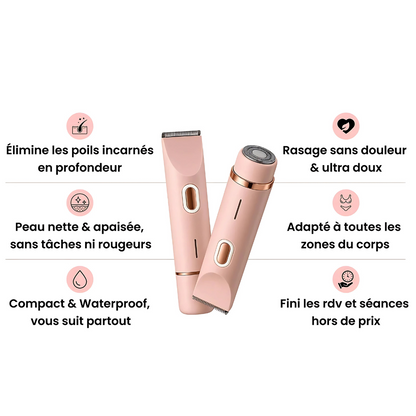Tondeuse électrique femme waterproof zones sensibles