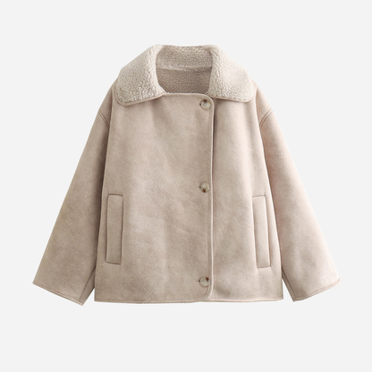 Winterjacke Damen Kunstleder