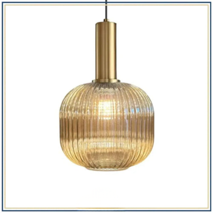 Lampadaire décoratif en verre texturé