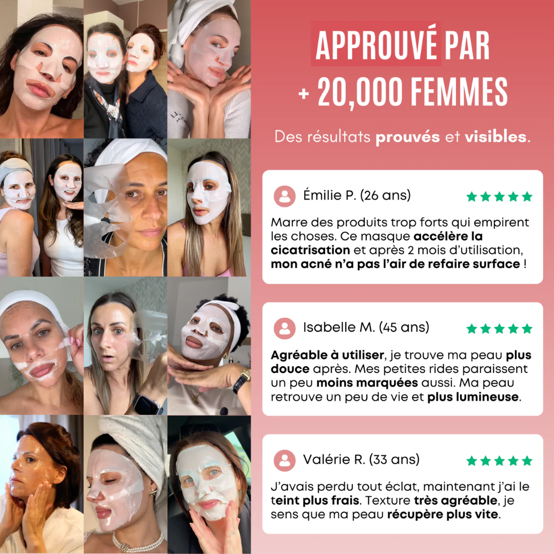 Masque Hydratant Anti-Âge au Collagène
